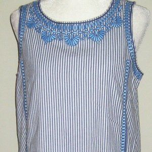 Vineyard Vines Striped Shift Dress Cotton  Sz 8